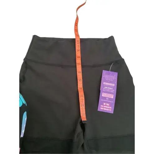 Nwt High Waisted Semi Sheer Strappy Leggings With Pockets Sexy Athletic Sporty L Black Size XS