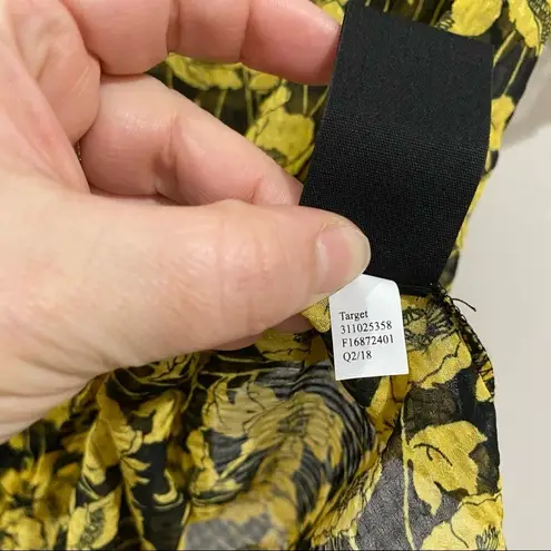 Who What Wear Sale 3/$20 |  Yellow and Black Floral Blouse