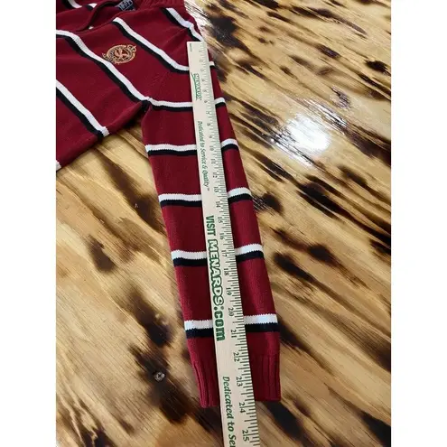 American Living Women Red Pullover Sweater Cotton 1/4 Zip Long Sleeve Size Large