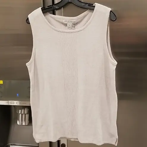 Barefoot Dreams 💕 CozyChic Ultra Lite Sleeveless Boatneck Top ~ Fog Gray L NWT