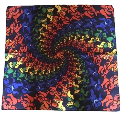 Grateful Dead Rainbow dancing bears bandana