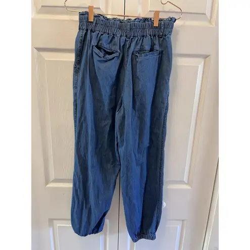 Cleobella Rena Blue Denim Jogger Jeans Size Small ( No Toe Belt )