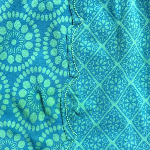 prAna Skirt Women's Medium Aqua Green Blue Patterned Athletic Casual