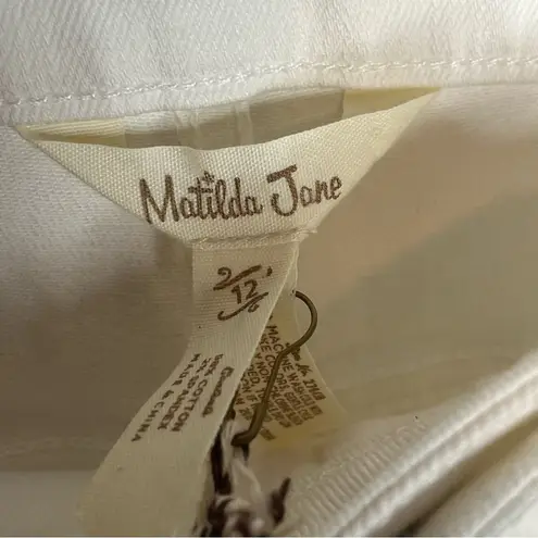 Matilda Jane Sweet Caroline White Jeans Size 12 Skinny Stretch