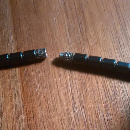 Turtle Charm And Beaded Hematite Necklace