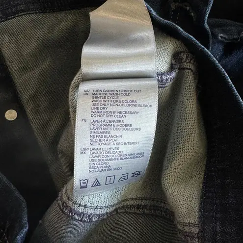 NYDJ X-Small Jean Jacket Button-Up Pockets Long Sleeve Stretch Denim Blue Womens