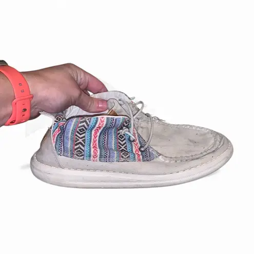 Hey Dude Wendy Mid Boho Mix Aztec Pattern Casual Shoes