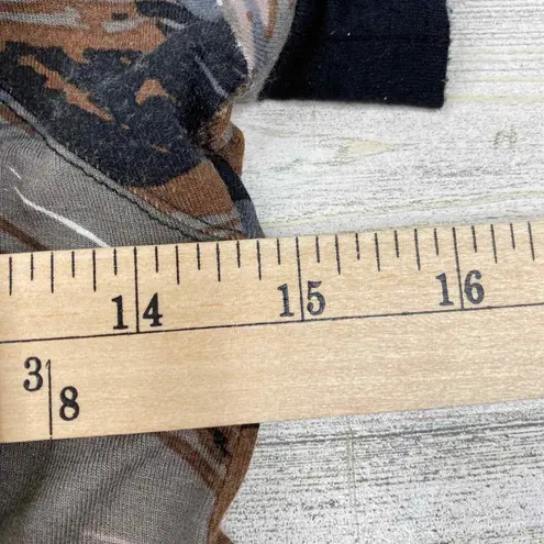 Karen Kane Knee Length Dress Womens Small Camo Short Sleeve V-Neck