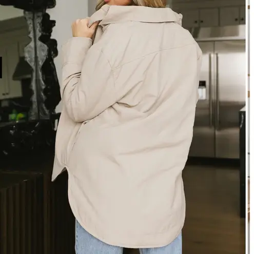 Bohme Women’s Sz XS Parker Oversized Jacket in Taupe