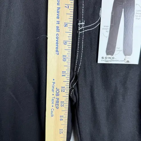 S.O.N.G. Women’s High Rise Carpenter 90’s Boyfriend Cut Pants Black size 7/28