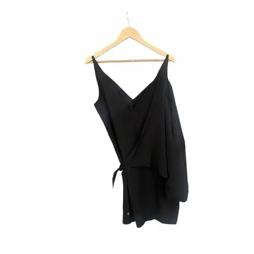 Coolibar Vizcaya Wrap Dress Cover Up NWT Black L Size L
