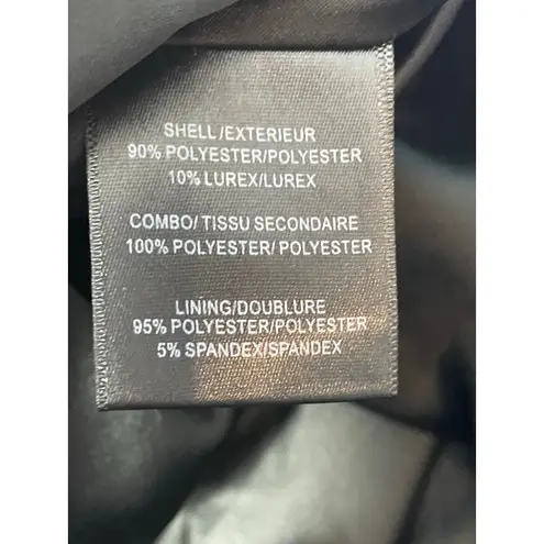 Belle Badgley Mischka Badgley Mischka Cocktail Dress Small Blue Floral Brocade Country Club Spring