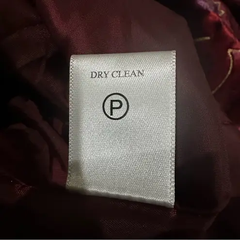 Coldwater Creek Velvet Paisley Blazer Burgundy Purple Jacket P10 Fairy Y2K