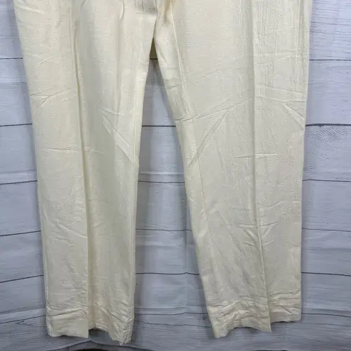 Soft Surroundings  Womens size Large Tall Cotton Cream Pull On Pants 43382