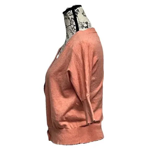 Vintage Y2k Orange Cardigan Mossimo Preppy Coquette Coastal S Pinup Rockabilly