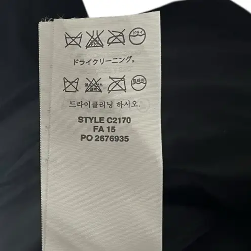 J.Crew 1035 Super 120s Wool Blazer Women’s 2P Black Suit Jacket Career Work