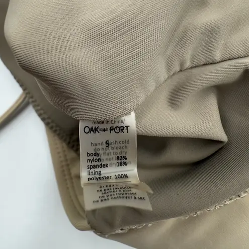 Oak + Fort Color Block Swimsuit Brown