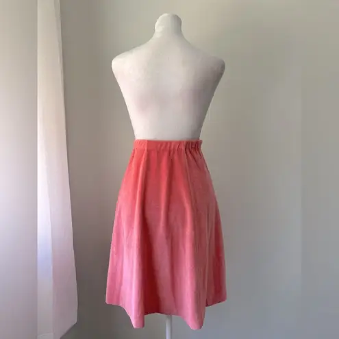 Vintage ‘80s Aileen Coral Pink Terrycloth Elastic Waist A
