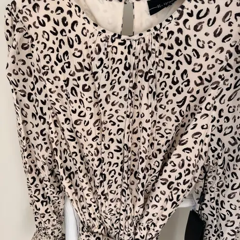 11 Honoré 11 Honore Collection Valentina Animal Print Skater Dress SZ 14