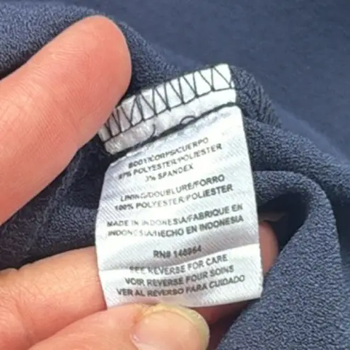 Julia Jordan Knot Neck Halter Jumpsuit Navy 6