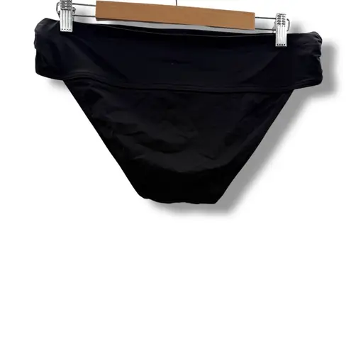 Robin Piccone  Penelope Crochet Black Halter Neck Swimsuit‎ Top Sz M Beach Pool