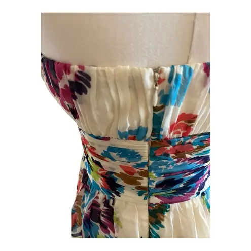 Shoshanna Women’s Multicolor Strapless Silk Dress - Size 4