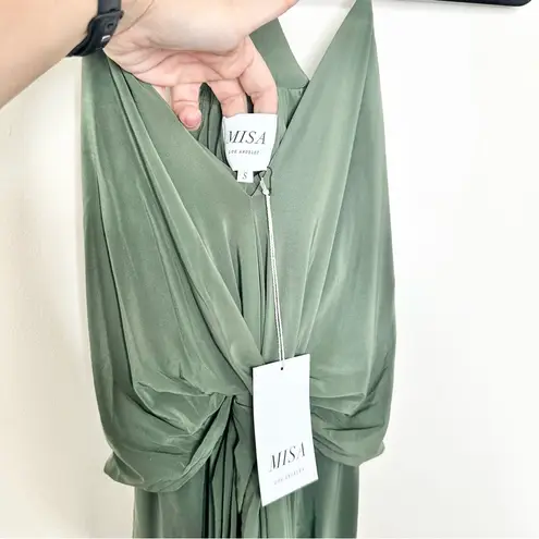 MISA Los Angeles NWT Domino Maxi Dress in Sage Green