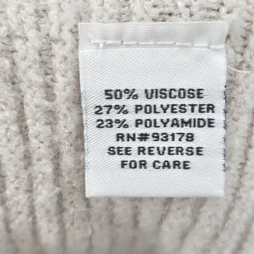 Belle France Made In Italy Soft Knit Batwing Ribbed Poncho Size L/XL Sweater