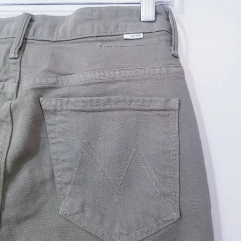 Mother Denim The Insider Hover Mermaid High Rise Straight Leg Jeans Inseam 30" Green Size 27