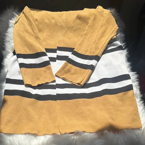 Knit mustard duster /cardigan/ jacket Yellow Size XL