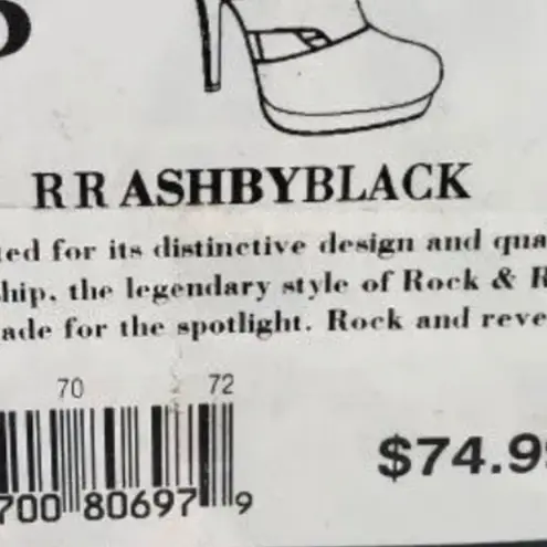 Rock & Republic 💫  Ashby Stiletto Caged Style Platforms in Faux Black Suede 6