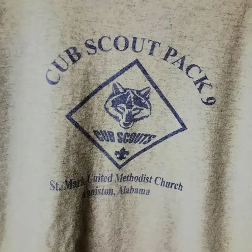 Cub Scout Pack 9 St Mark United Methodist Church T Shirt Y2K Vintage Adult Gray Size XL