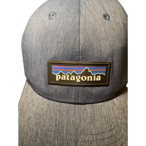Patagonia  Hat‎ Men Women Baseball Cap Blue Denim Chambray Adjustable Strap Logo