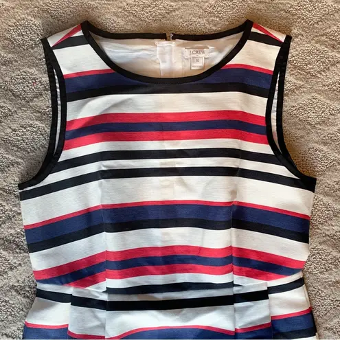 J.Crew  Multicolor Striped Dress with Pockets