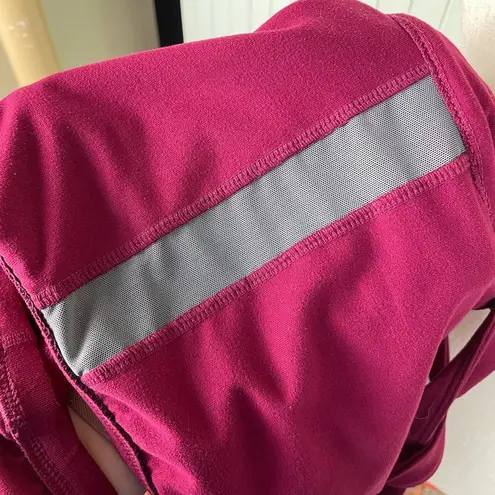 Toad & Co Alluvial Tank Top Built in Shelf Bra Women's Size Large Burgundy Red