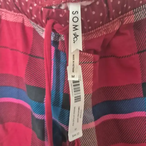 Soma Red Plaid Pajama Shorts Holiday Loungewear Size Medium NWT