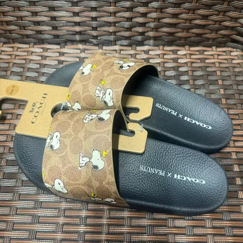 Coach  X Peanuts Udele Sport Slide In Signature Canvas With Snoopy Print cbm96 - Image 2