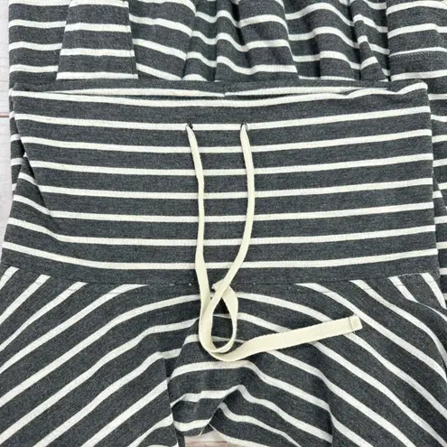 Max edition Weekend Gray & White Striped Cowl Neck Loungewear Tunic Dress Size M
