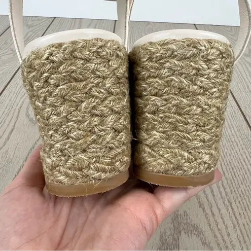 Stuart Weitzman  Playa Espadrille Knot Wedge Sandals 41.5/11B Seashell $395