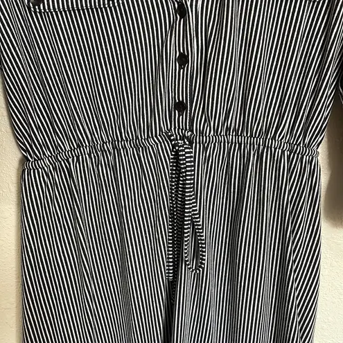 Siren Lily Maternity Striped Dress Black and White Stripe Size Small