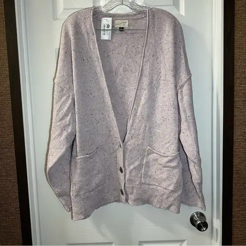 Universal Threads NWOT Universal Thread Light Purple Speckled Button Front Cardigan XXL