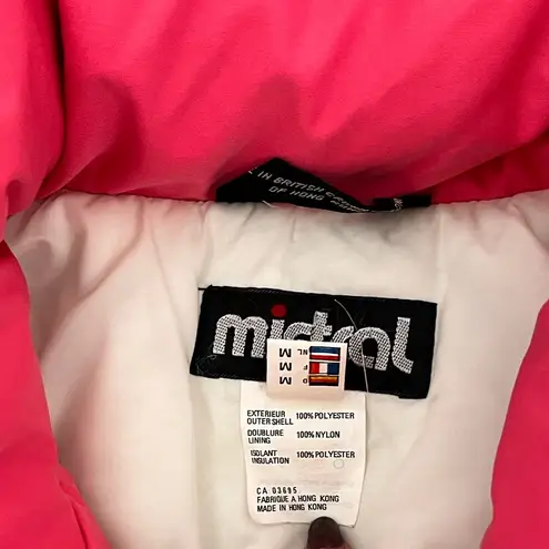 Vintage Mistral Puffer Coat Ski Jacket M Medium Pink