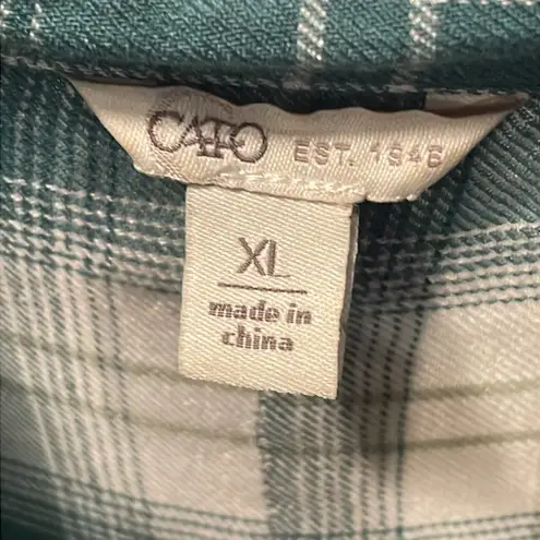 Cato 🎪🎪🎪BOGOHO 🎪🎪🎪 Plaid Button Up Top - Image 4