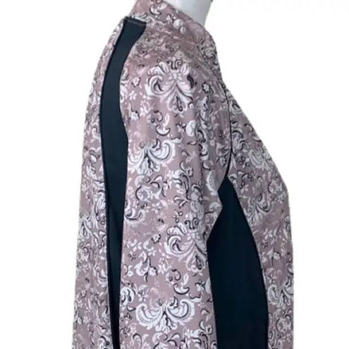 Soma  Women's Jacket Purple Black Zip Track Athletic Athleisure Size Medium