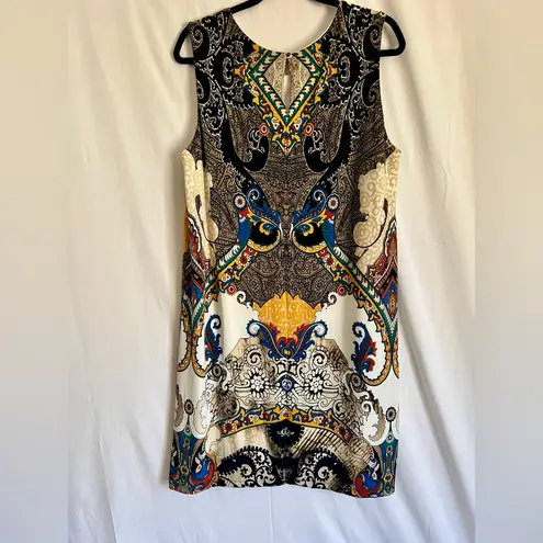 Jules & Leopold Vibrant Patterned Mini Dress