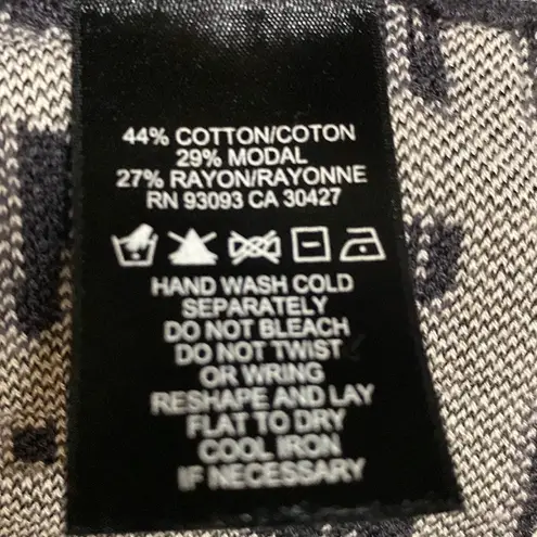 Nic+Zoe Dress Size 2pDashed Diamonds Fit & Flare Sleeveless Gray Modal