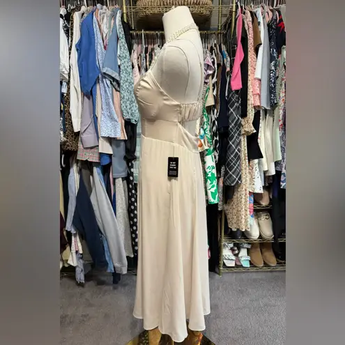 EXPRESS Satin Midi Slip Dress