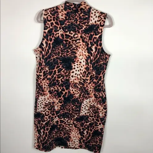 ASOS curve animal print dress women’s‎ size 16 Pink
