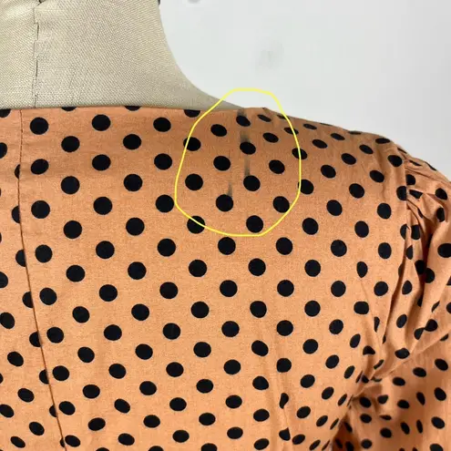 Majorelle Revolve  Brown Tailored Polka Dot Blouse