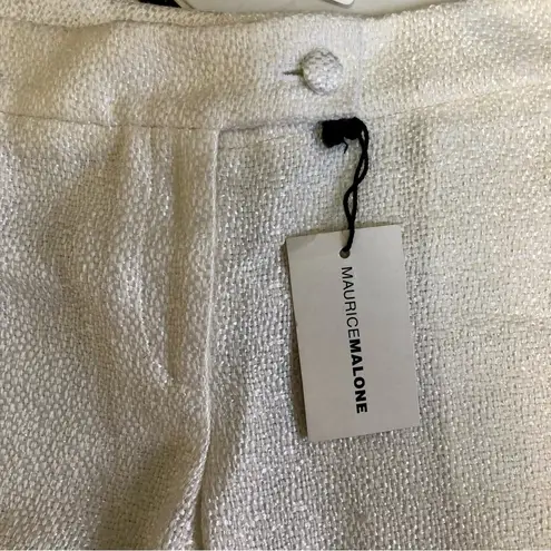 Maurice Malone NWT Vintage Deadstock 80s Italian Textured Cropped Pants size 8